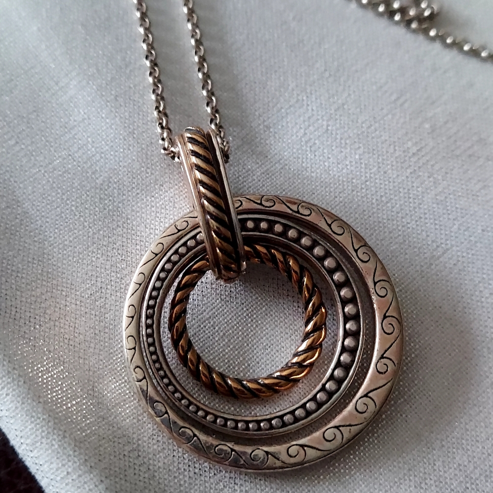 Brighton "Rapture Rings" Pendant - Picture 2 of 10